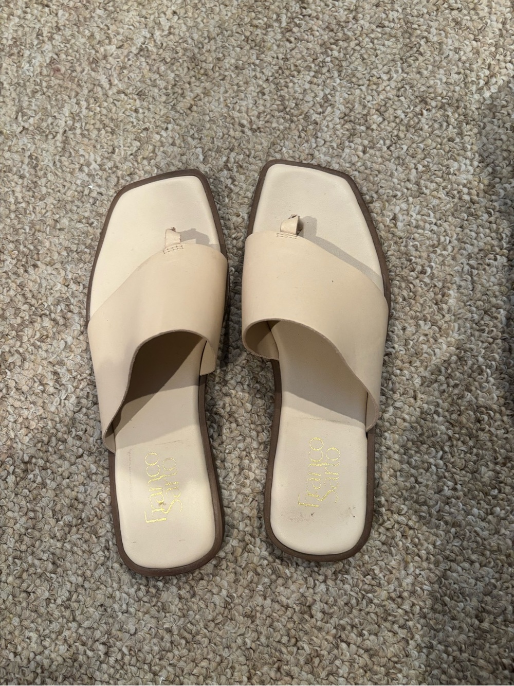 Women’s Beige Slide Sandals
